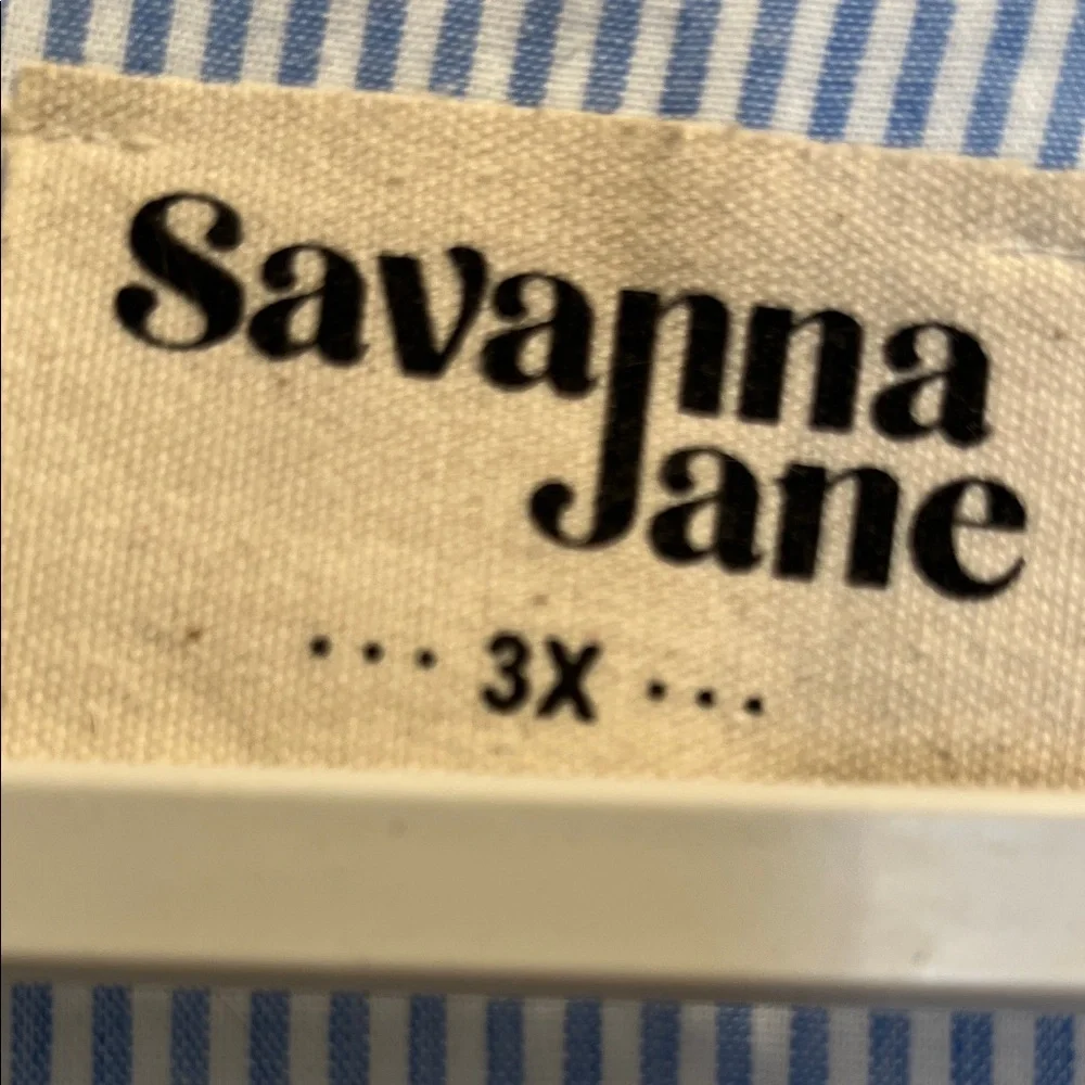 Savanna Jane Blue and Pink Embroidered Blouse - Picture 4 of 6